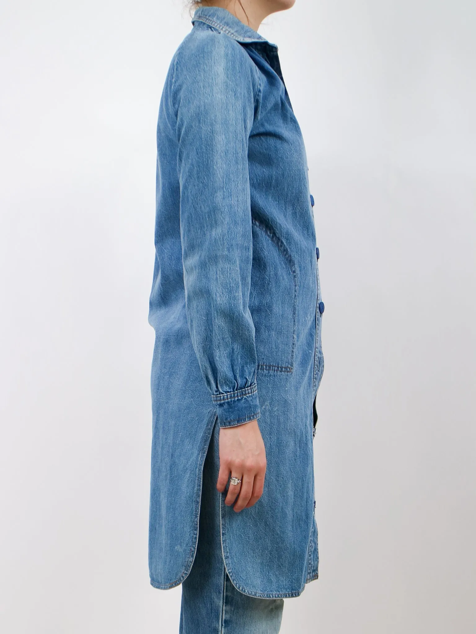 1970s Denim Oversized Duster Coat by Pulse