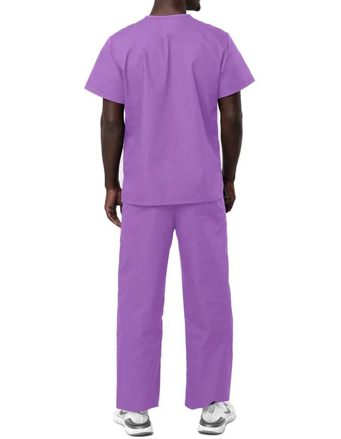 Adar Unisex V-neck Basic Scrub Set