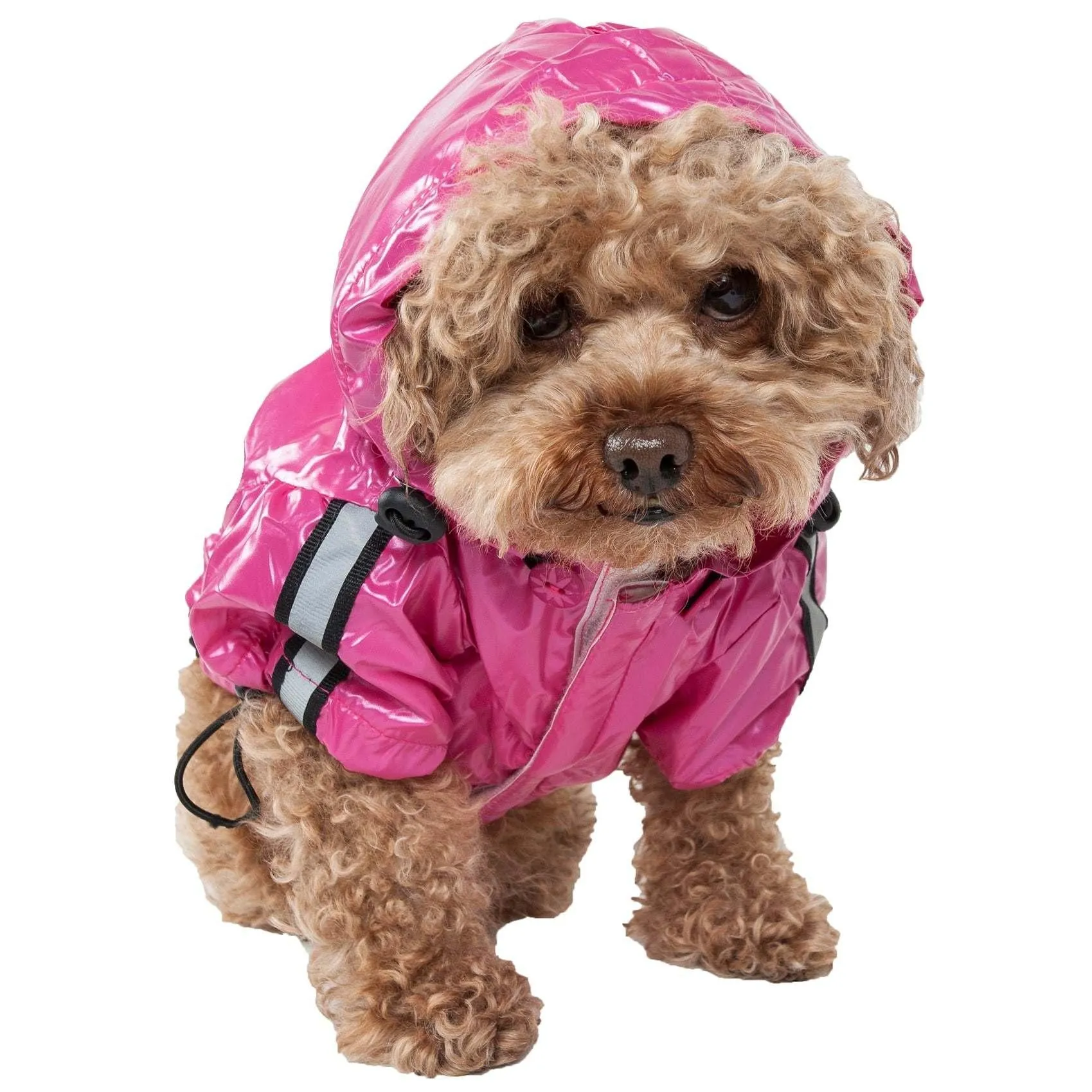 Adjustable pet raincoat  reflective jacket Fashion