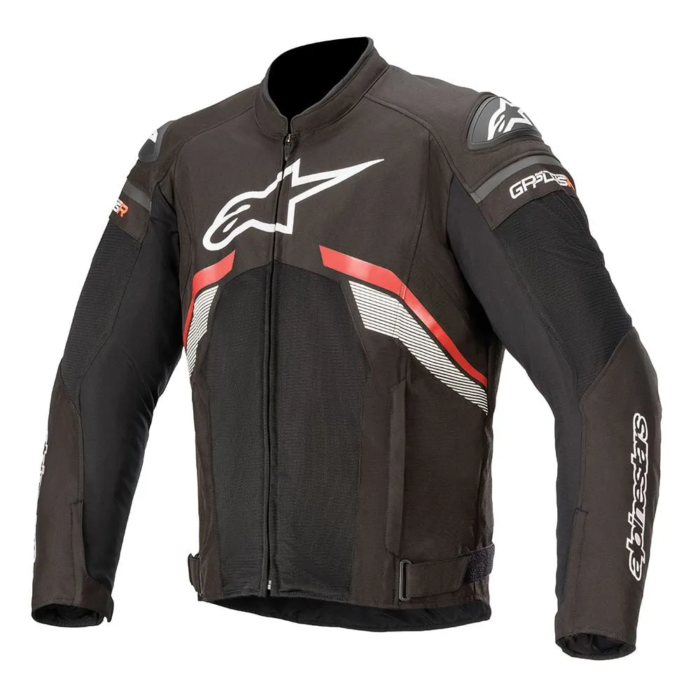 Alpinestars Men’s T-GP Plus R v3 Airflow Black and Fluorescent Red Textile Jacket