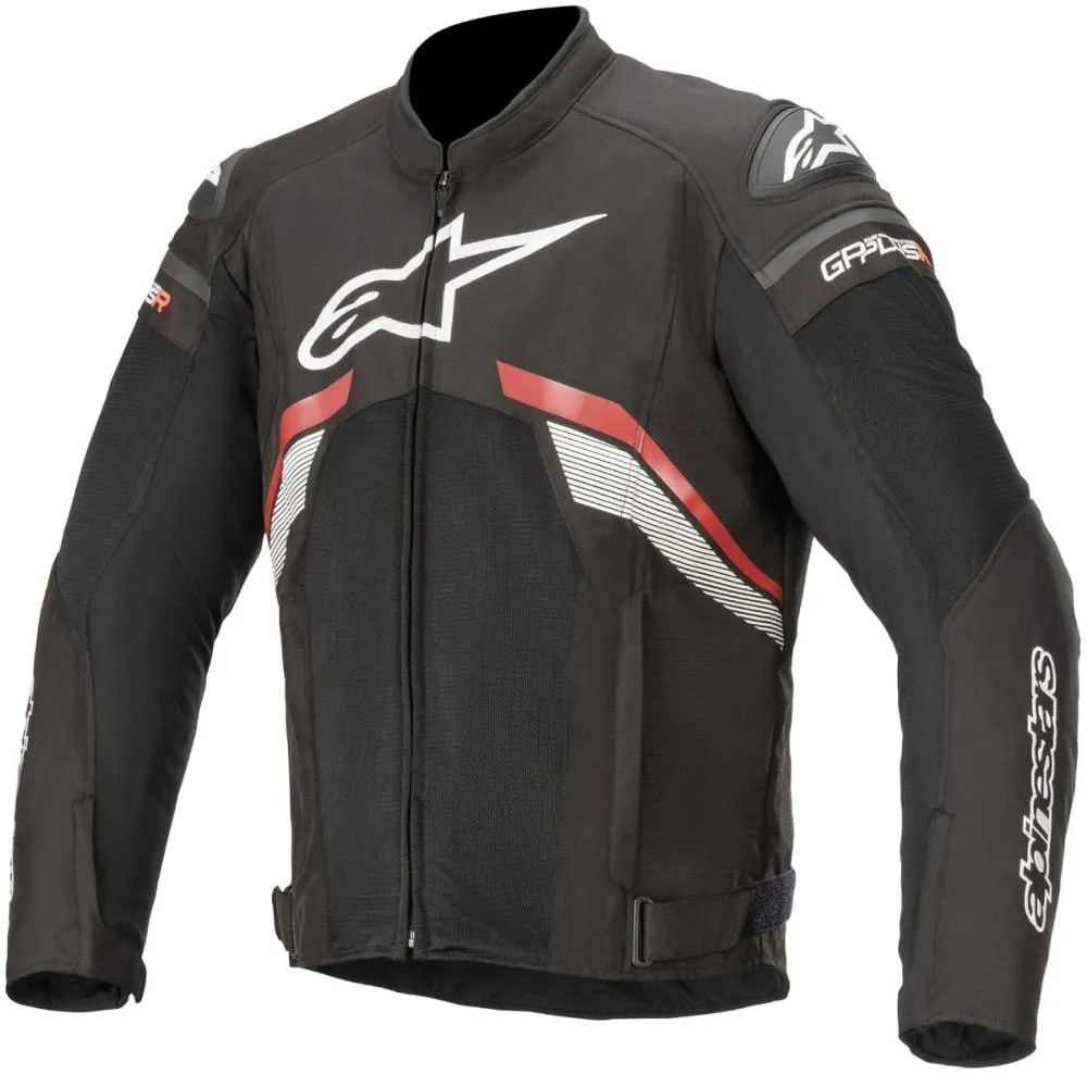 Alpinestars Men’s T-GP Plus R v3 Airflow Black and Fluorescent Red Textile Jacket