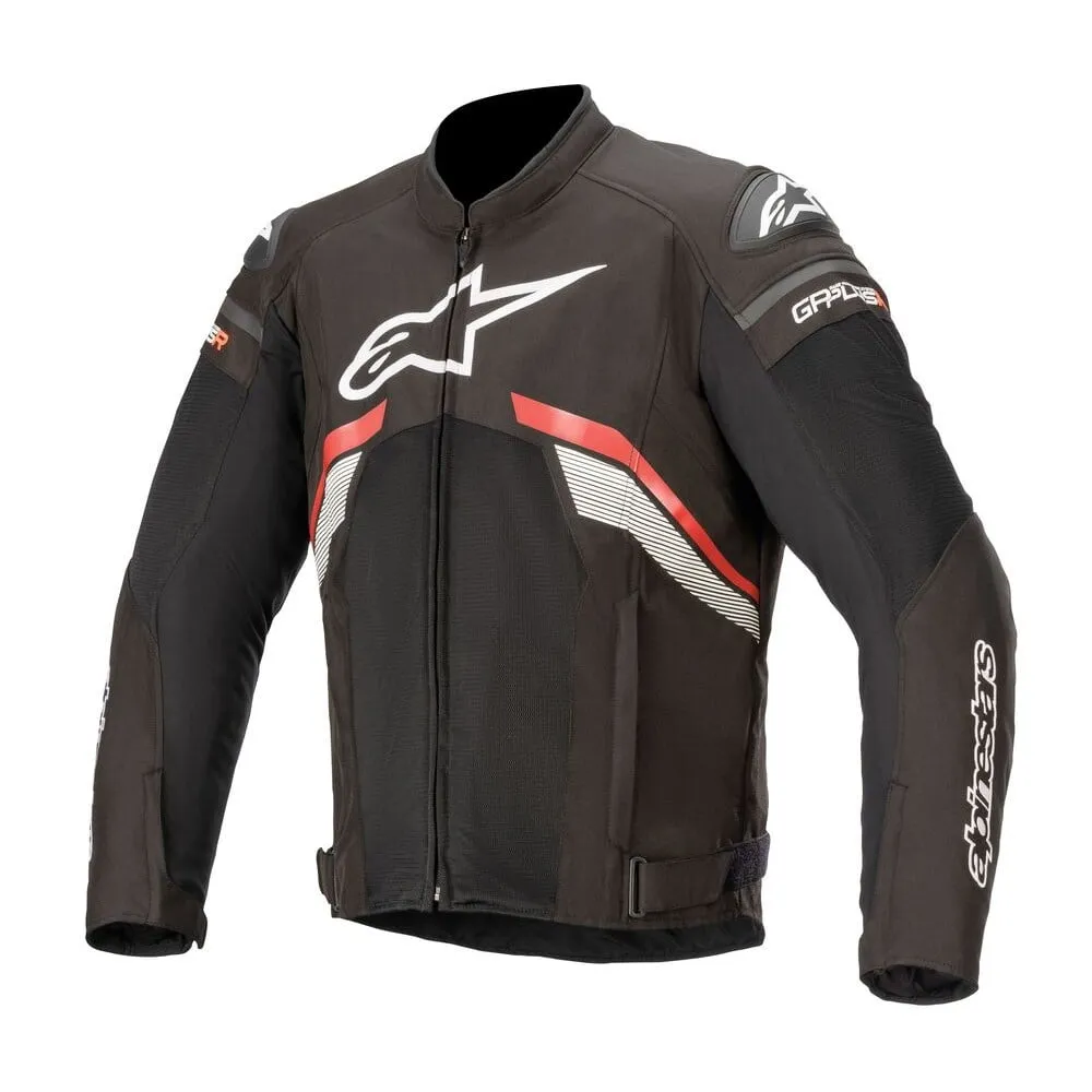 Alpinestars Men’s T-GP Plus R v3 Airflow Black and Fluorescent Red Textile Jacket