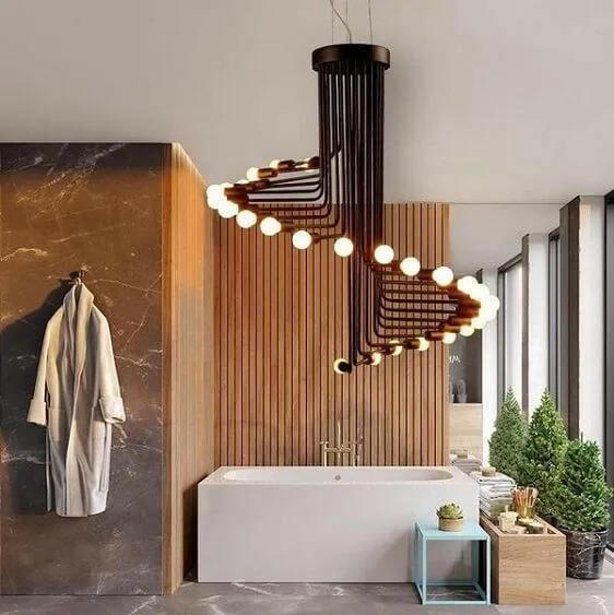 Ava-Modern Nordic Spiral Chandelier