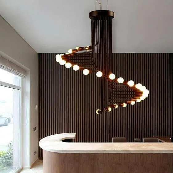 Ava-Modern Nordic Spiral Chandelier