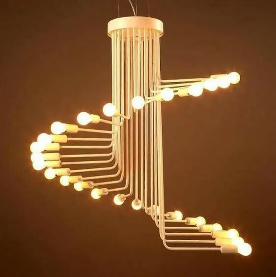 Ava-Modern Nordic Spiral Chandelier