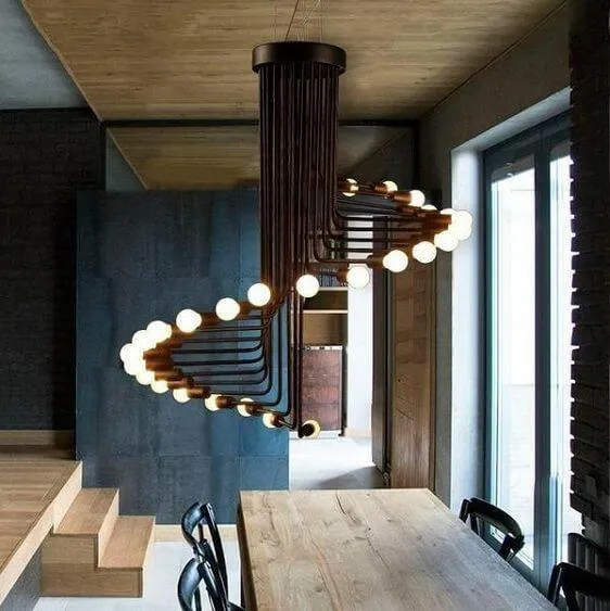 Ava-Modern Nordic Spiral Chandelier