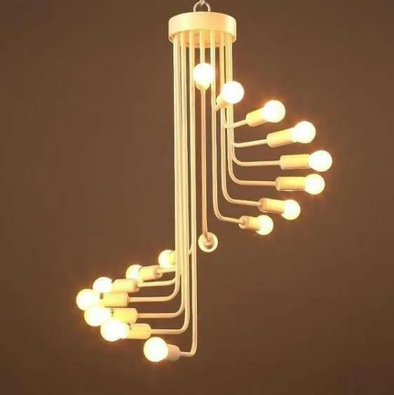 Ava-Modern Nordic Spiral Chandelier