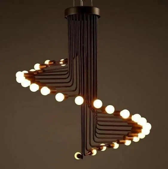 Ava-Modern Nordic Spiral Chandelier