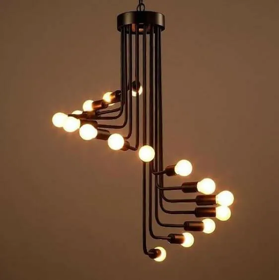 Ava-Modern Nordic Spiral Chandelier