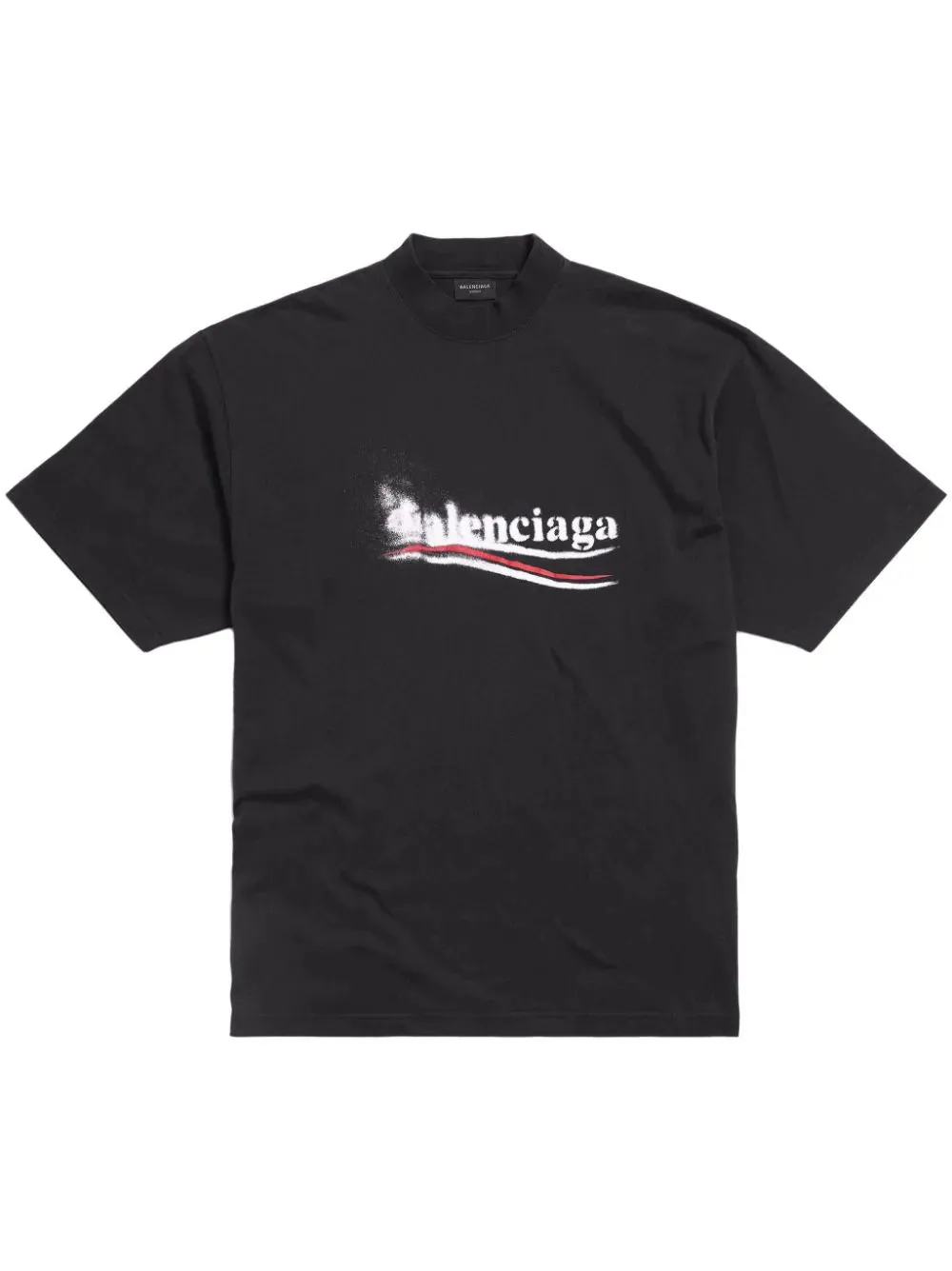 BALENCIAGA - Political Stencil Vintage T-shirt Black