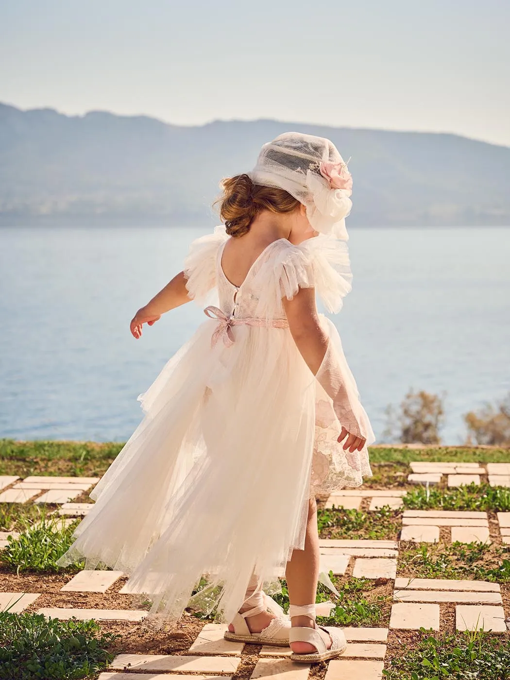 Baptism dress with lace - SWEET SPRING