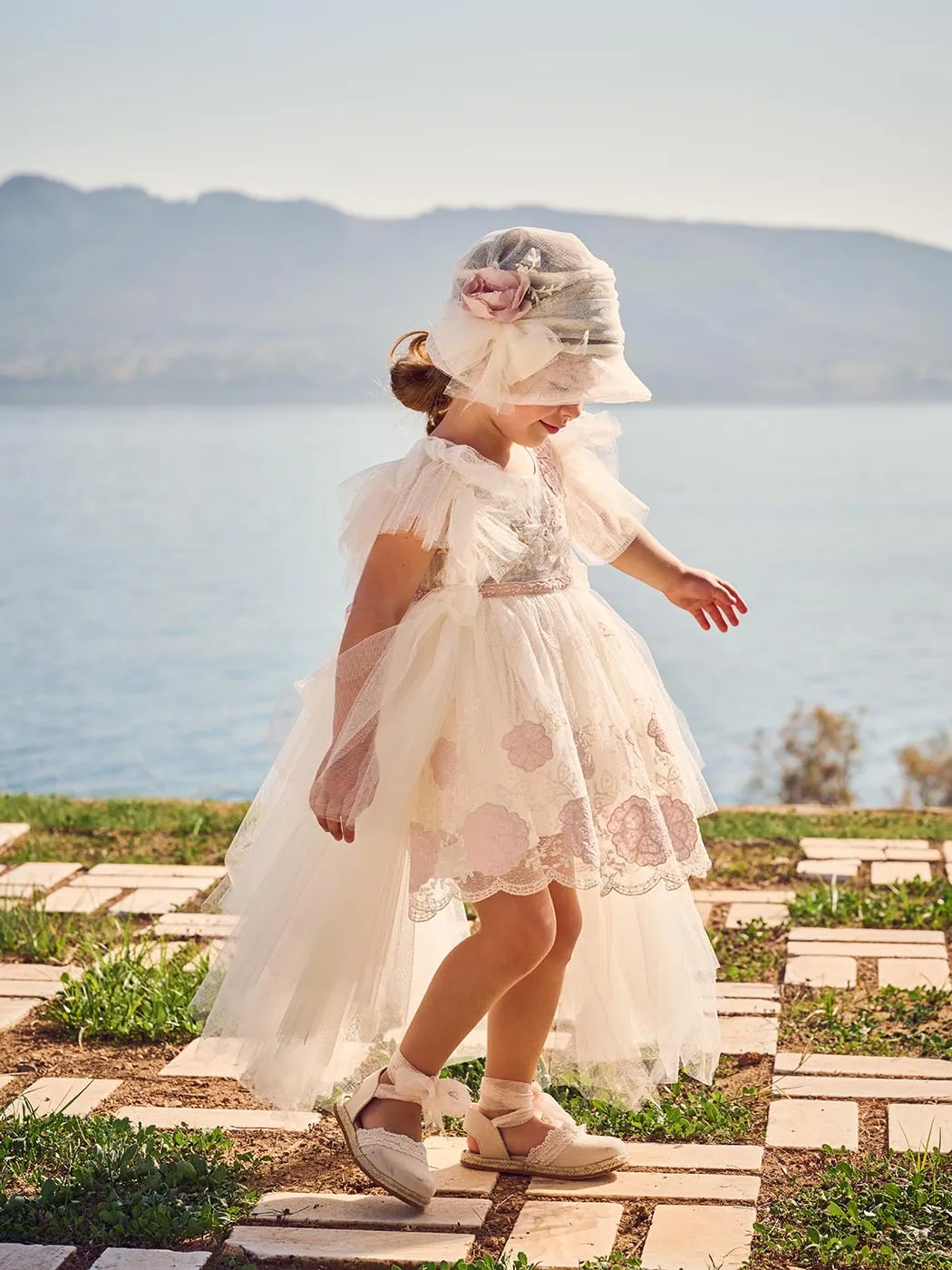 Baptism dress with lace - SWEET SPRING