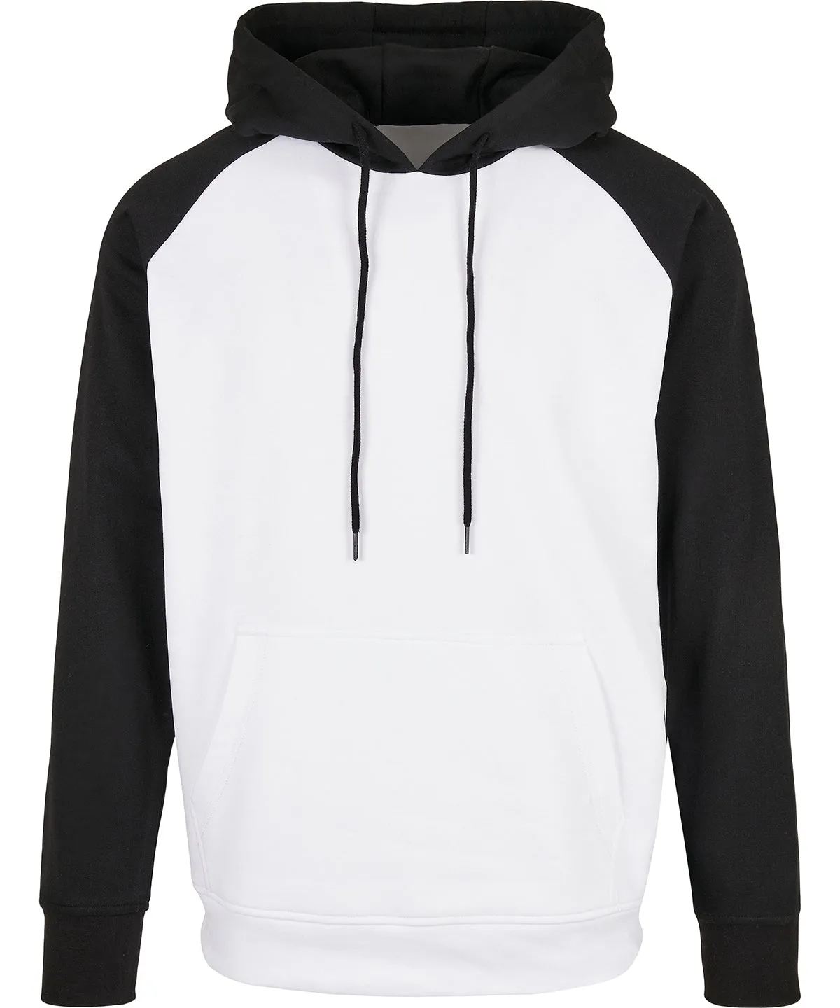 Basic raglan hoodie | White/Black