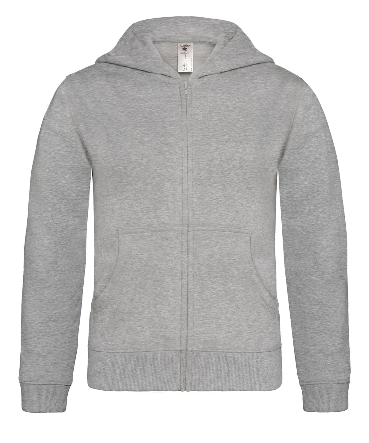 BC Hooded full-zip /kids | Heather Grey