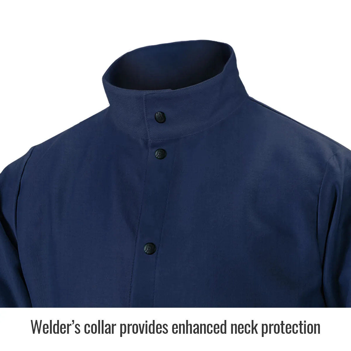 Black Stallion FN9-30C TruGuard 200 FR Cotton Welding Jacket Navy Large