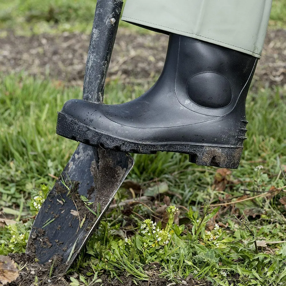 Boots - Pioneer Black PVC Steel Toe Boot, 1022