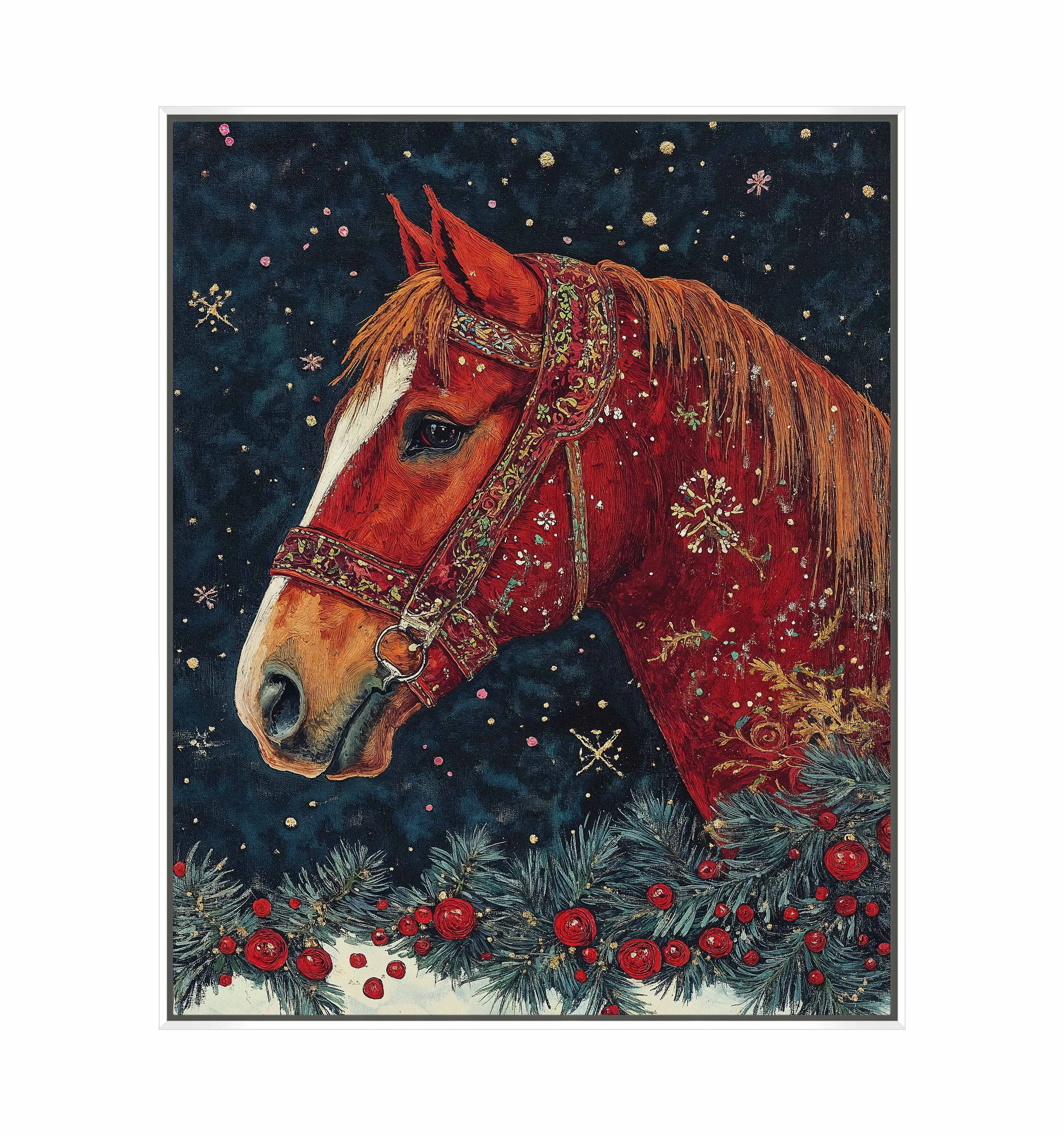 Candycane Canter - Gallery Wrapped Canvas