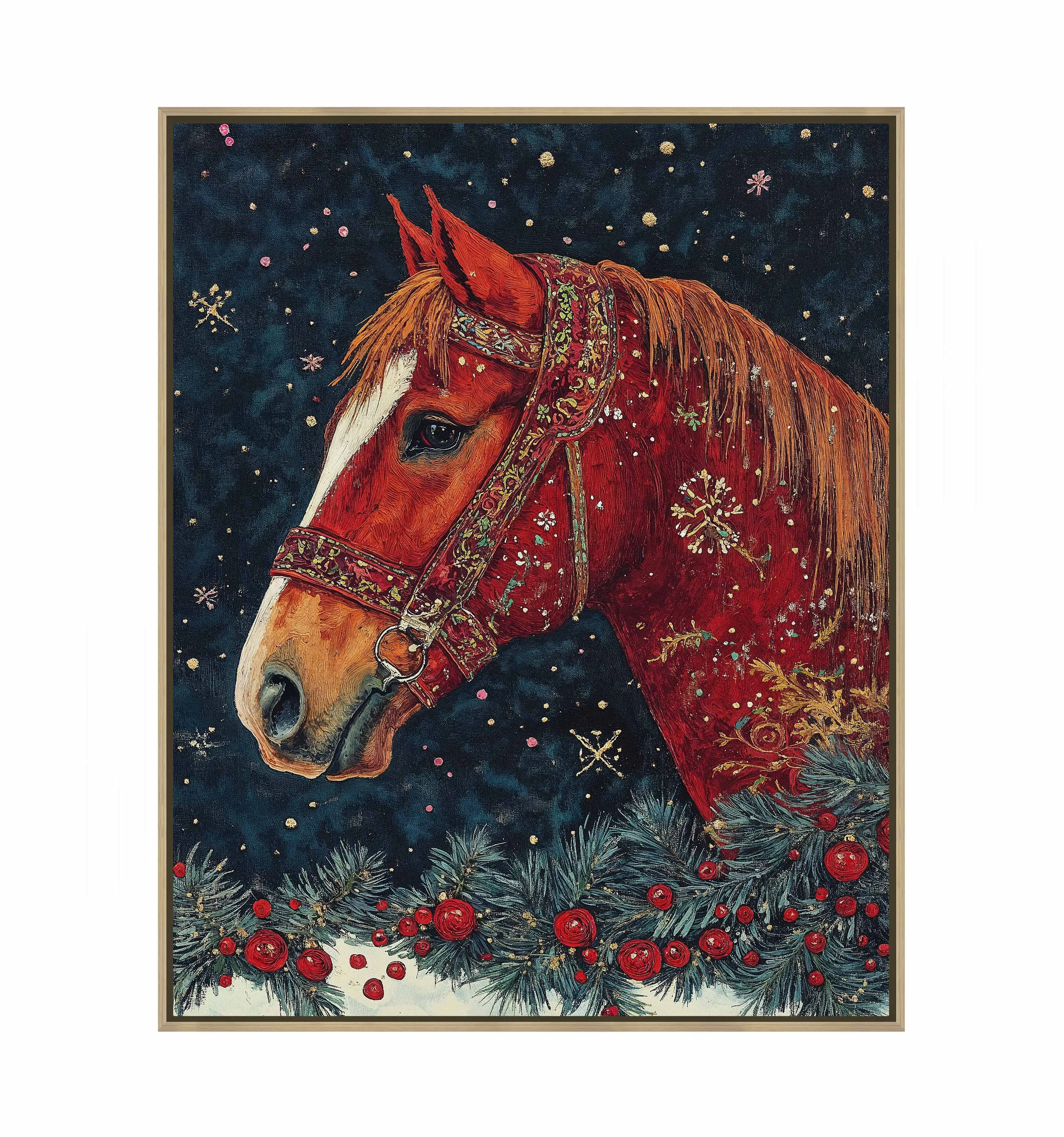 Candycane Canter - Gallery Wrapped Canvas