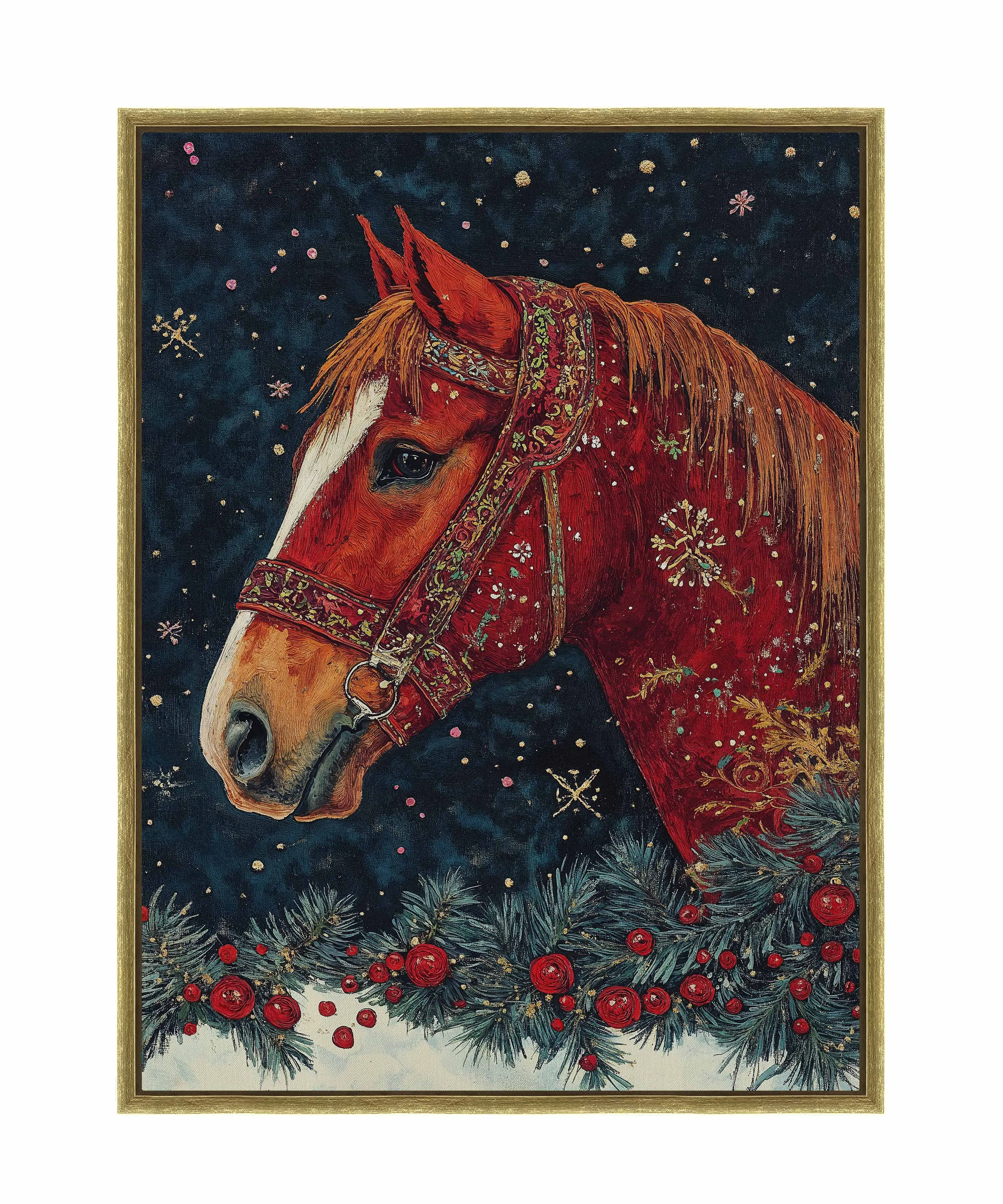 Candycane Canter - Gallery Wrapped Canvas