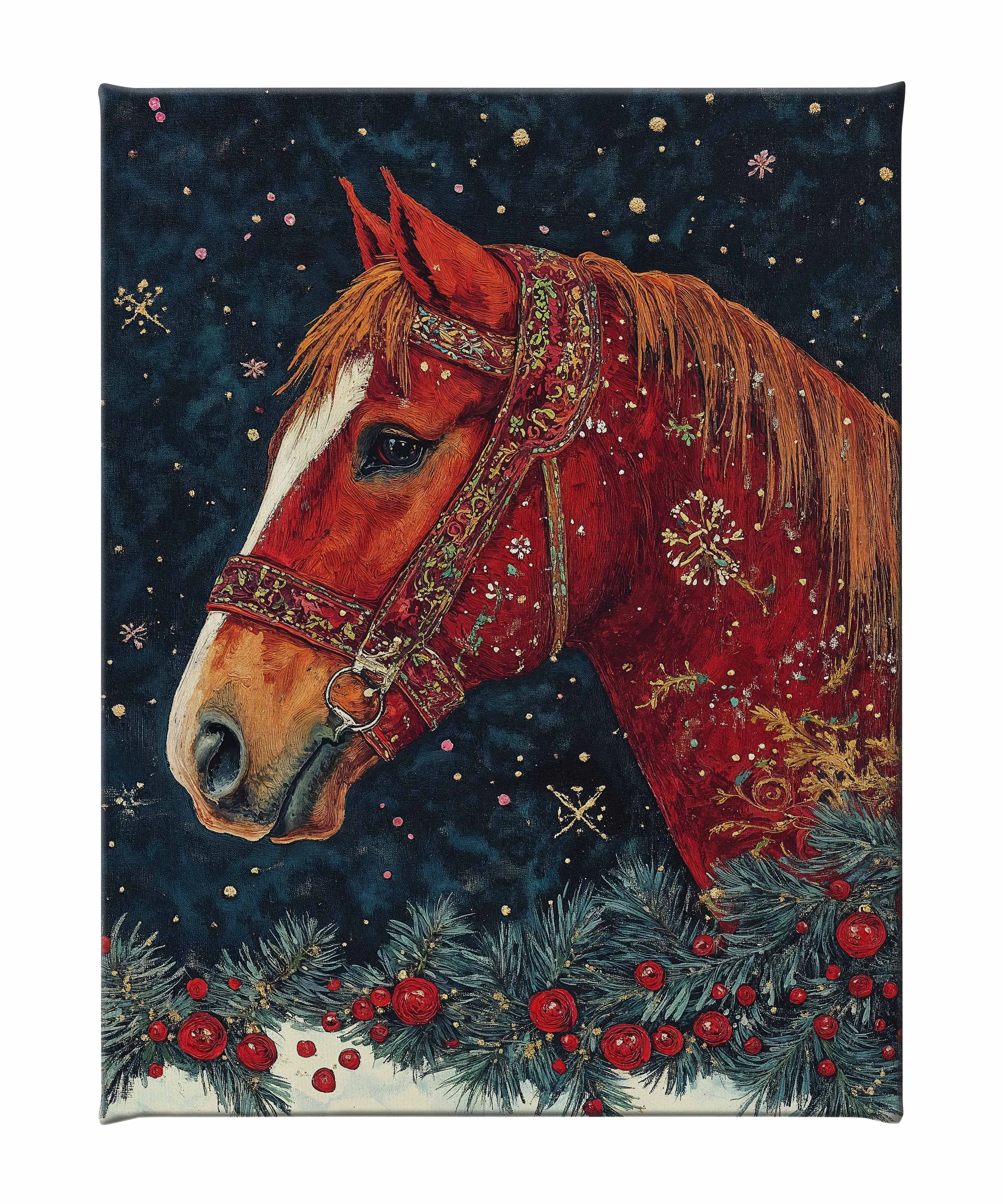 Candycane Canter - Gallery Wrapped Canvas