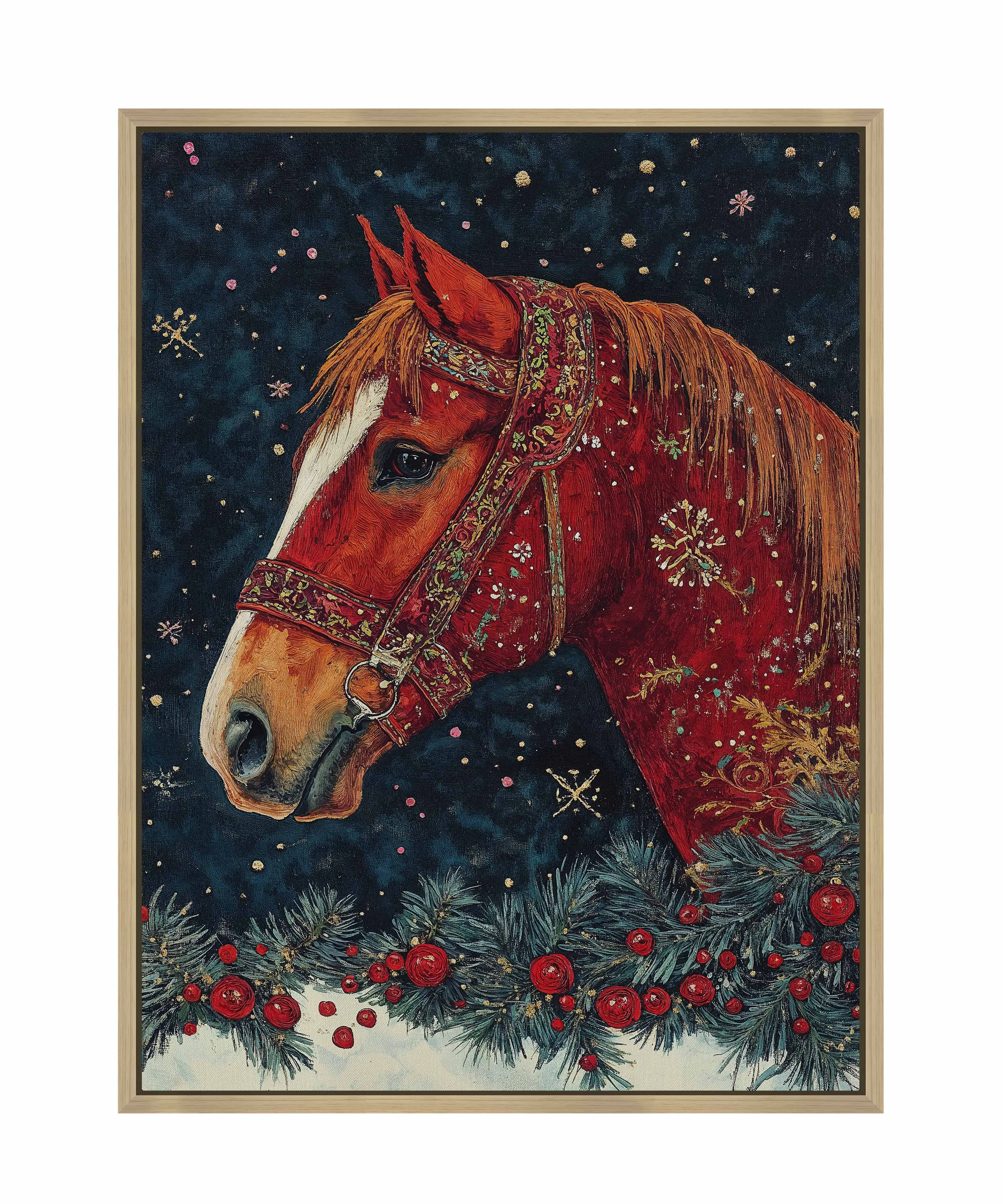 Candycane Canter - Gallery Wrapped Canvas