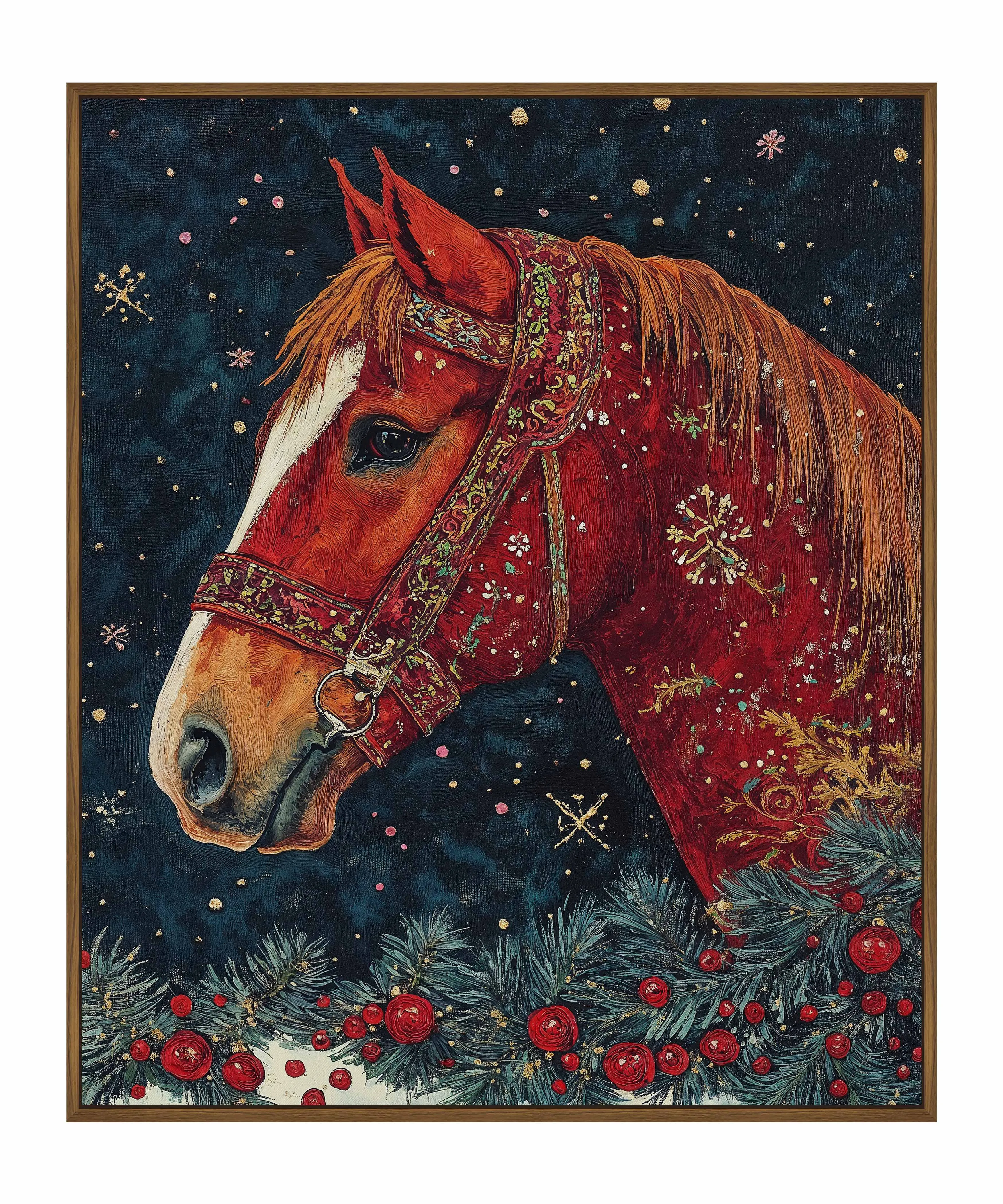 Candycane Canter - Gallery Wrapped Canvas