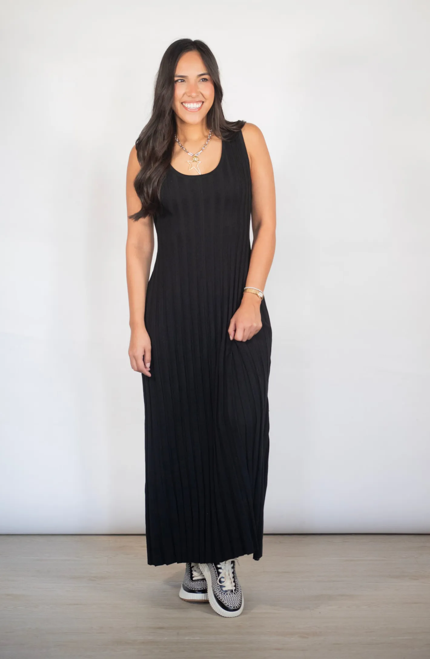 Care To Dare Ribbed Sleeveless Maxi Dress- 2 Colors