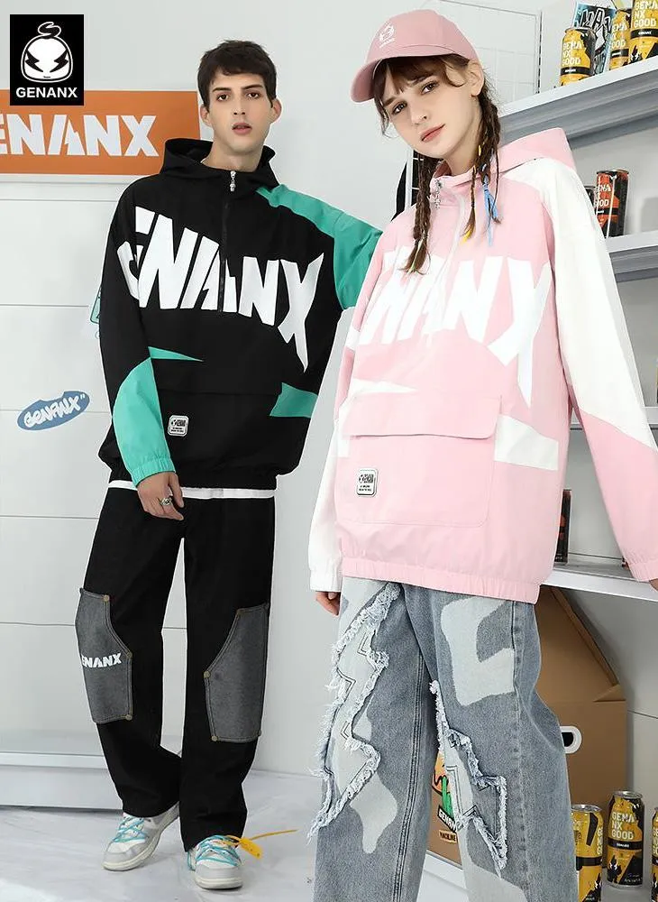 Cityboy Typography Pocket Couple Jacket