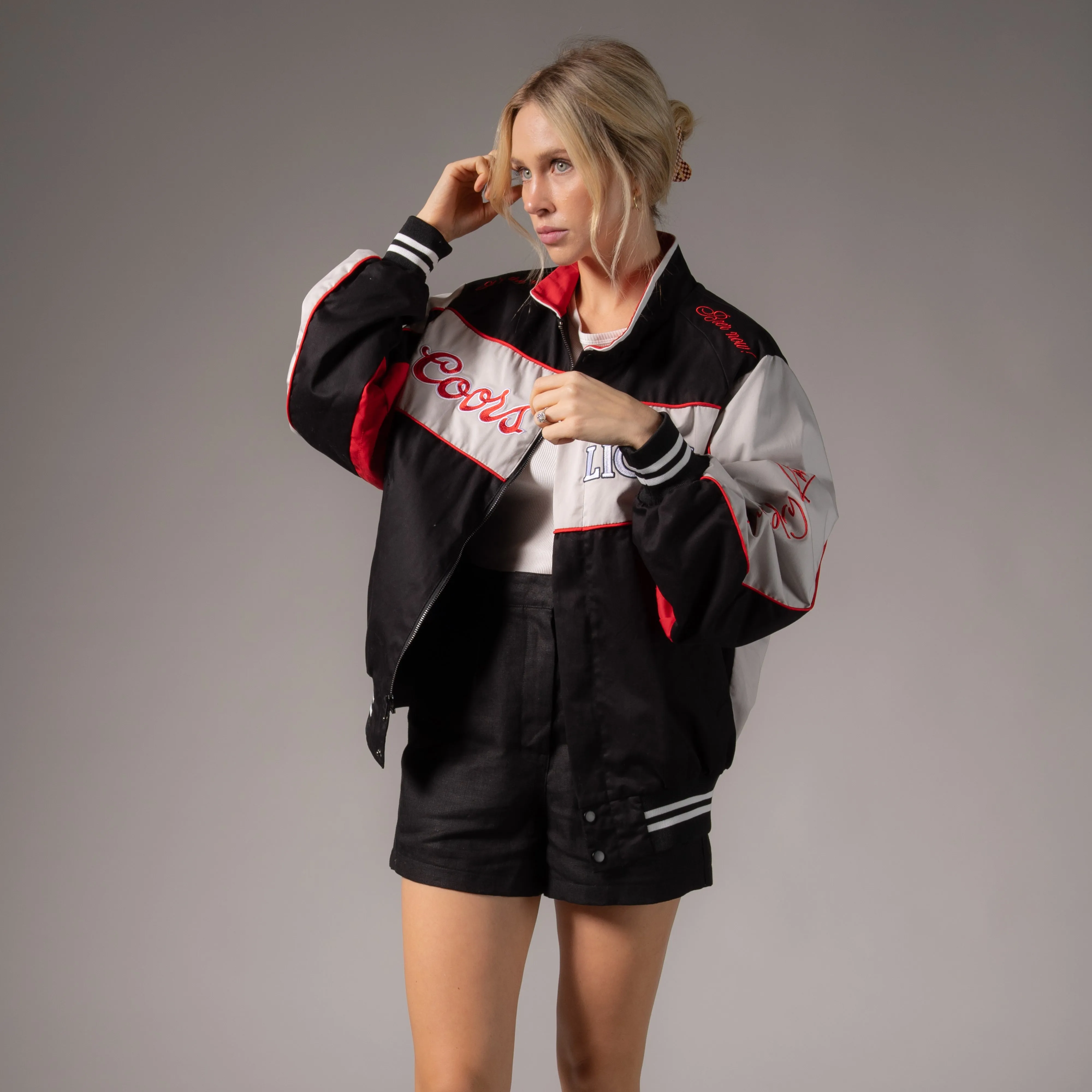 Coors Light Official Tm - Racing Jacket - Black