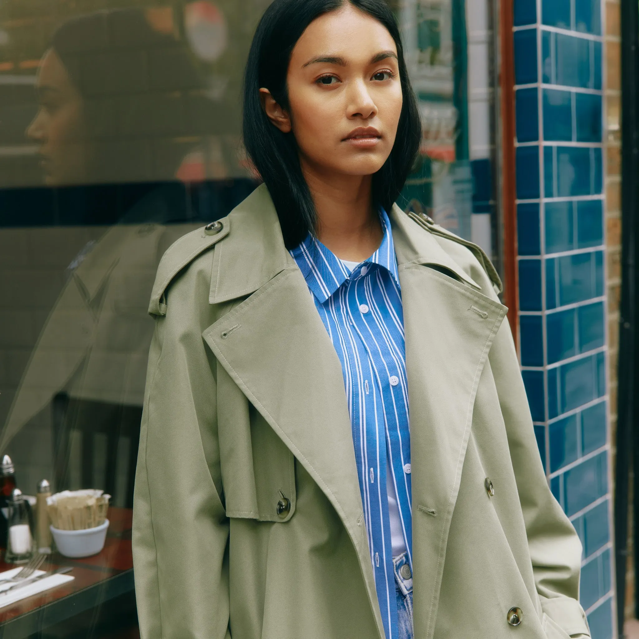 Double Breasted Classic Trench Coat