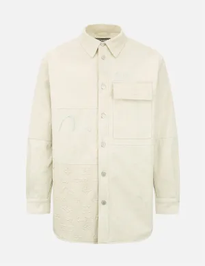 Embossed Monogram Shirt Jacket