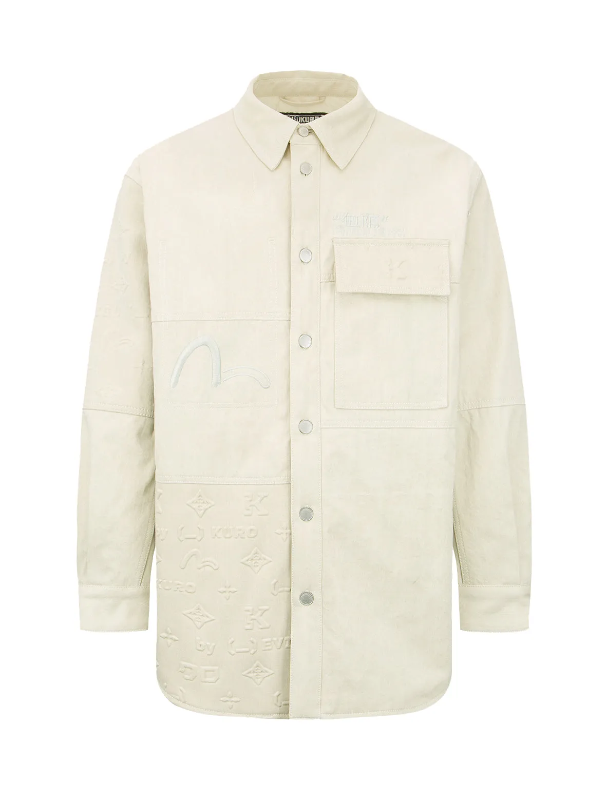 Embossed Monogram Shirt Jacket