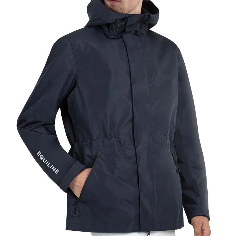 Equiline Unisex Waterproof Raincoat Revek Navy