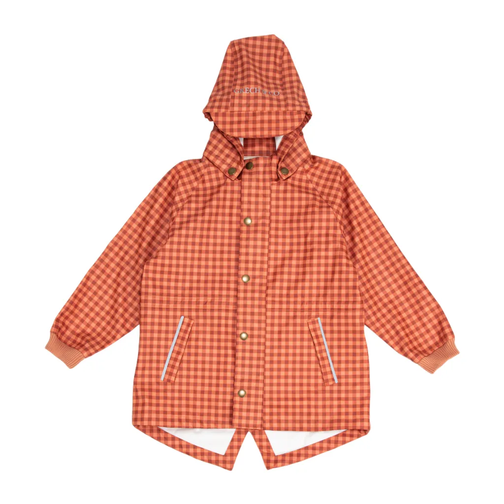 Fishtail Raincoat - Sunset Gingham