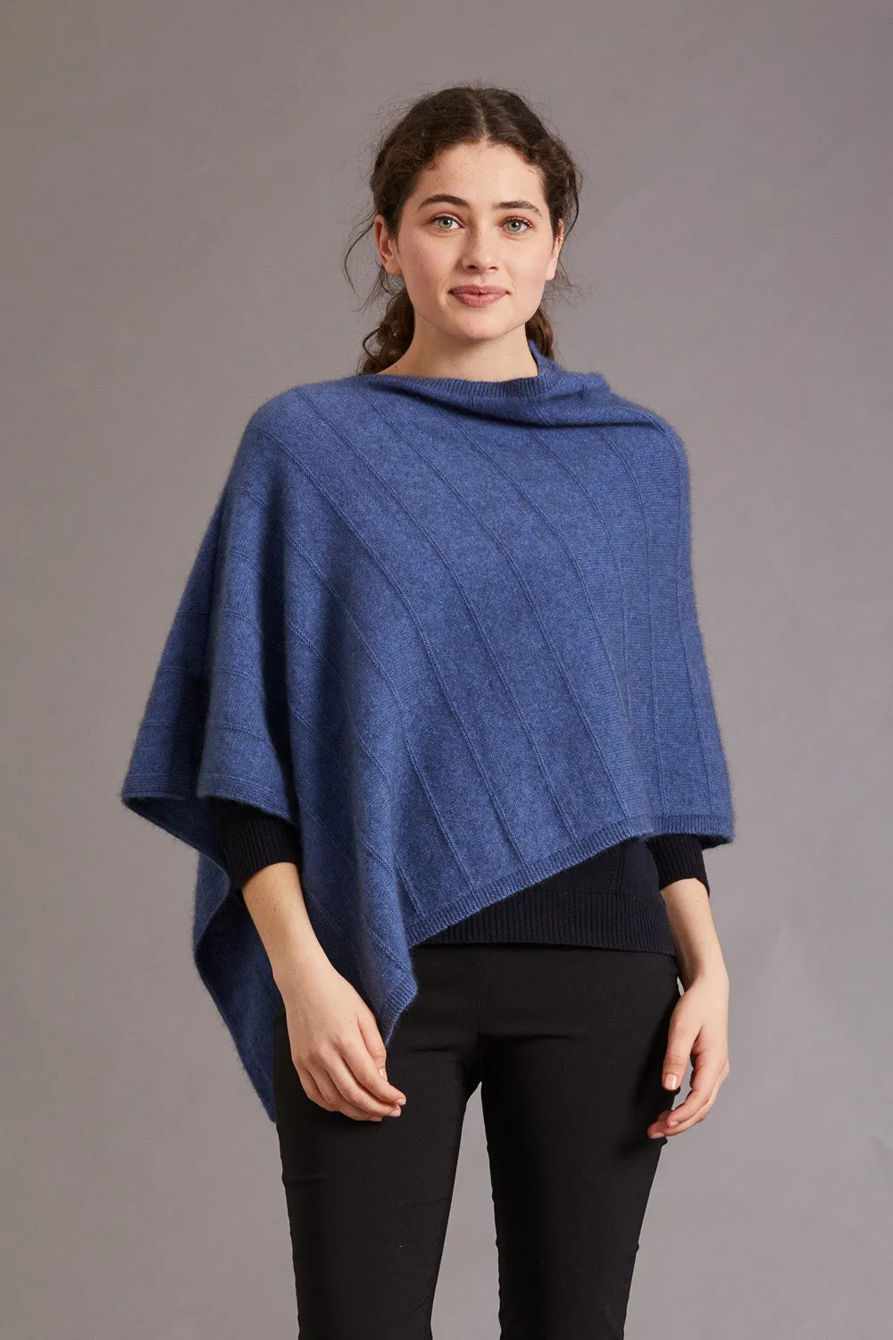 Garter Detail Poncho