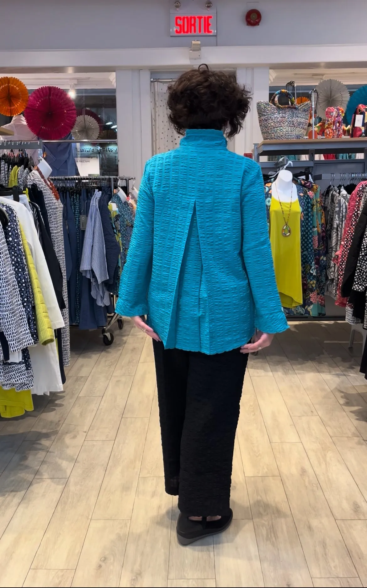 Habitat Sale, 23722 Scoop Pocket Retro Jacket, Lake 50% Off Regular Price