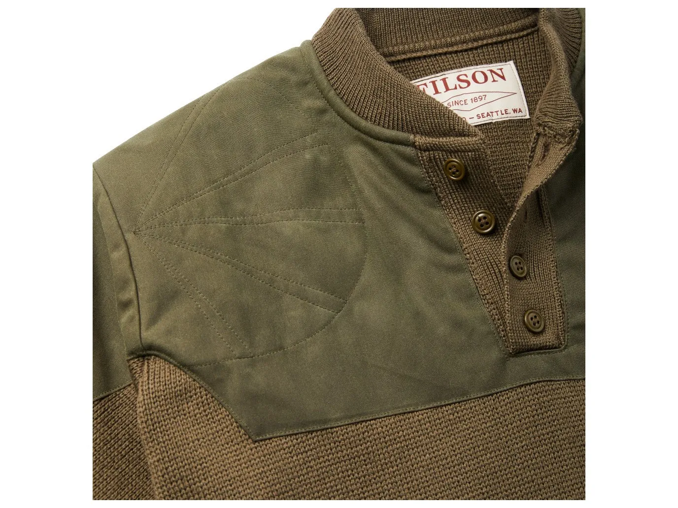 Henley Guide Sweater Peat Green