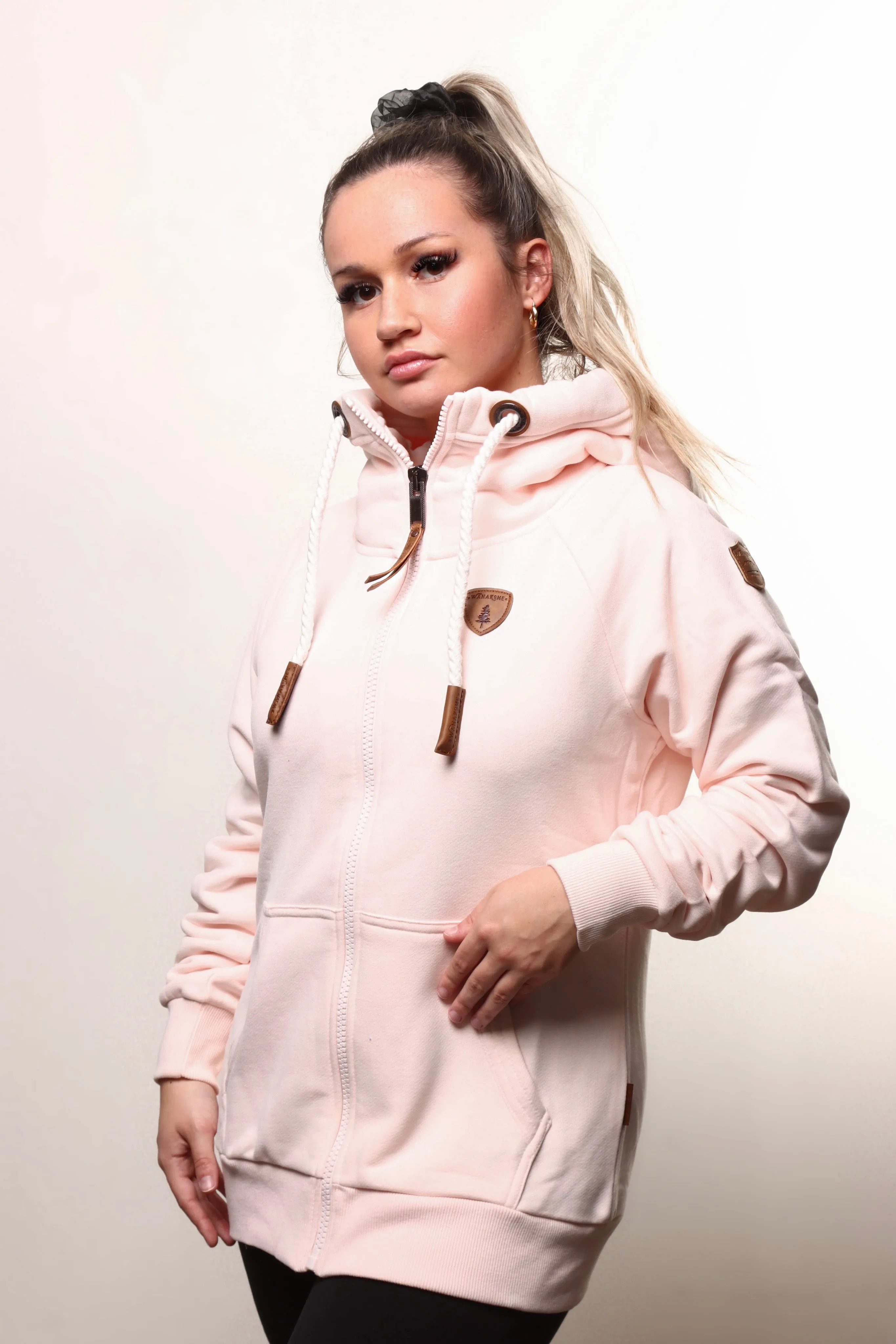 Hera Petal Pink Full-Zip Hoodie