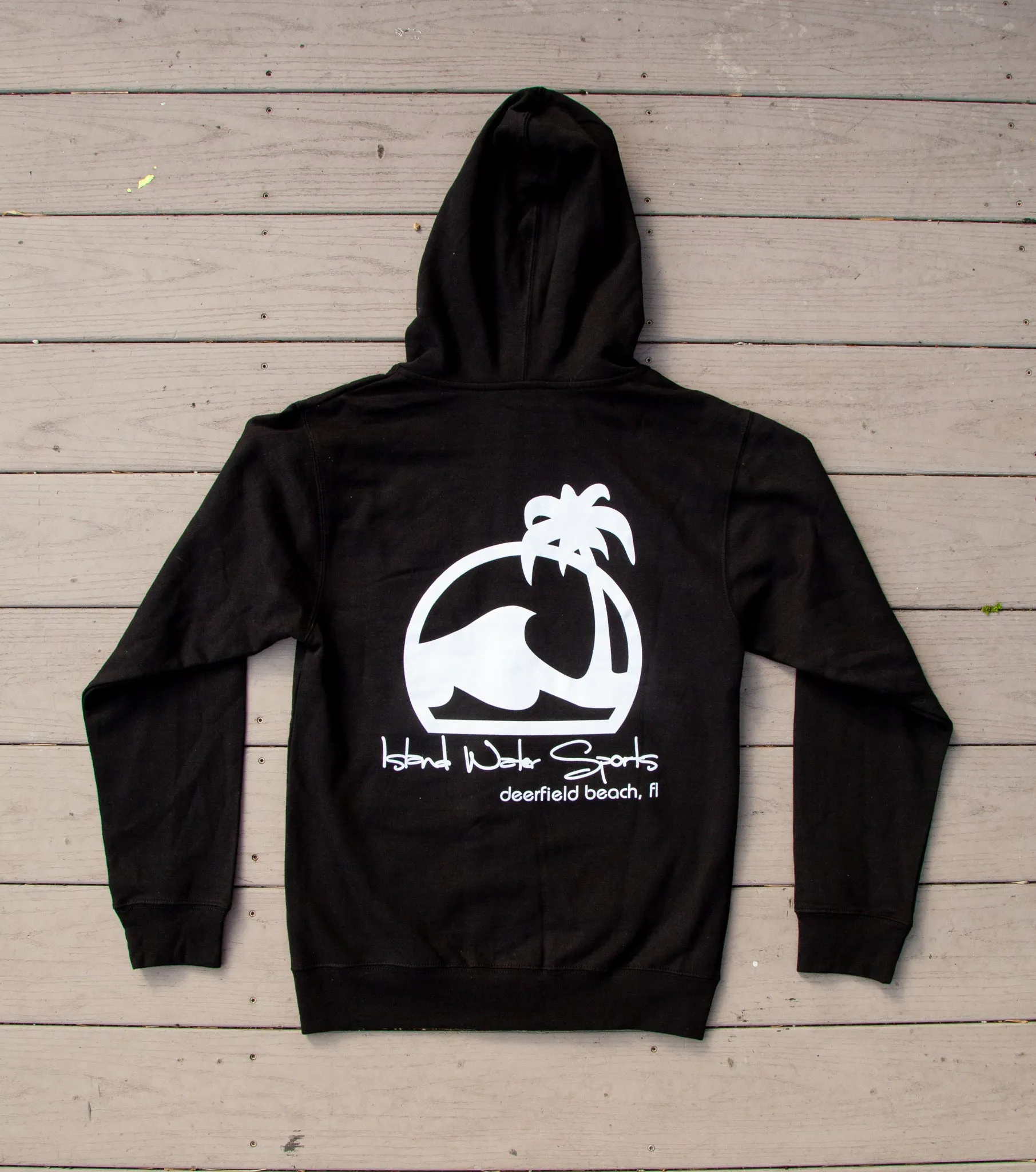 Island Water Sports Script Zip Up Hooded Sweatshirt