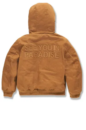 JORDAN CRAIG KIDS SEE YOU IN PARADISE HOODED WORK JACKET MULTI COLORS