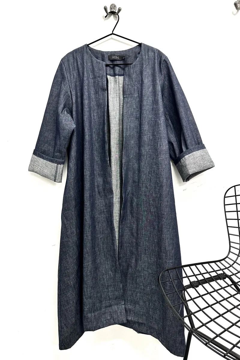 Juney Denim Duster Coat