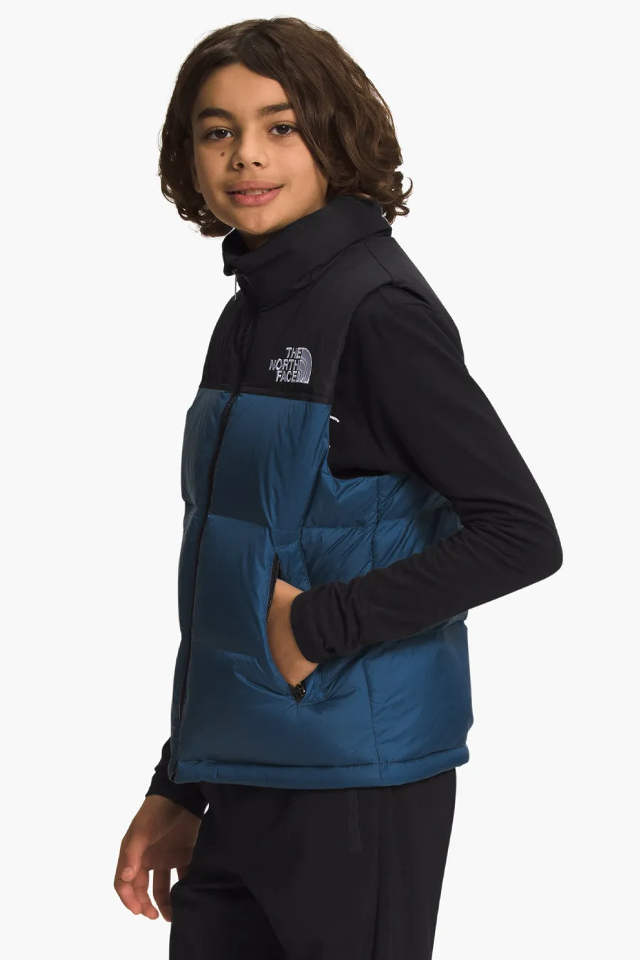 Kids Vest North Face Teen 1996 Retro Nupste Shady Blue (Size 12 left)