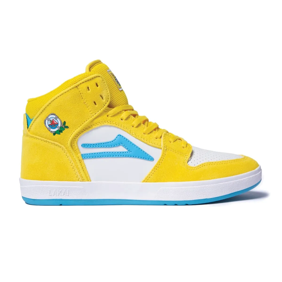 Lakai Shoes Telford SMU - Yellow/Cyan Suede