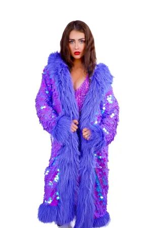 Lavender Disco Fuzzy Jacket