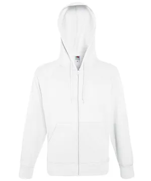 Lightweight hooded sweatshirt jacket | White