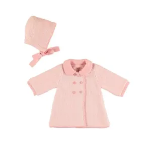 Mayoral Baby Girl Dress Coat and Bonnet Set - 2 Color Choices