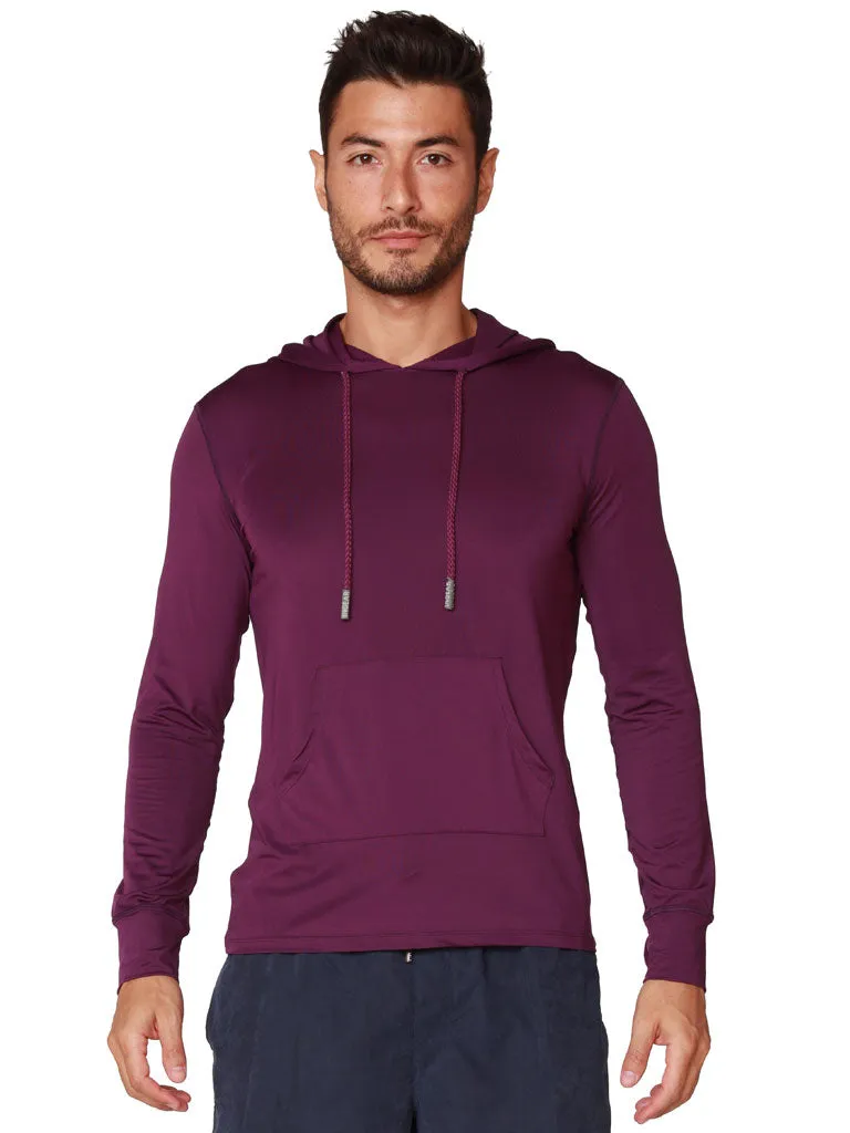 Men's solid color hoodies