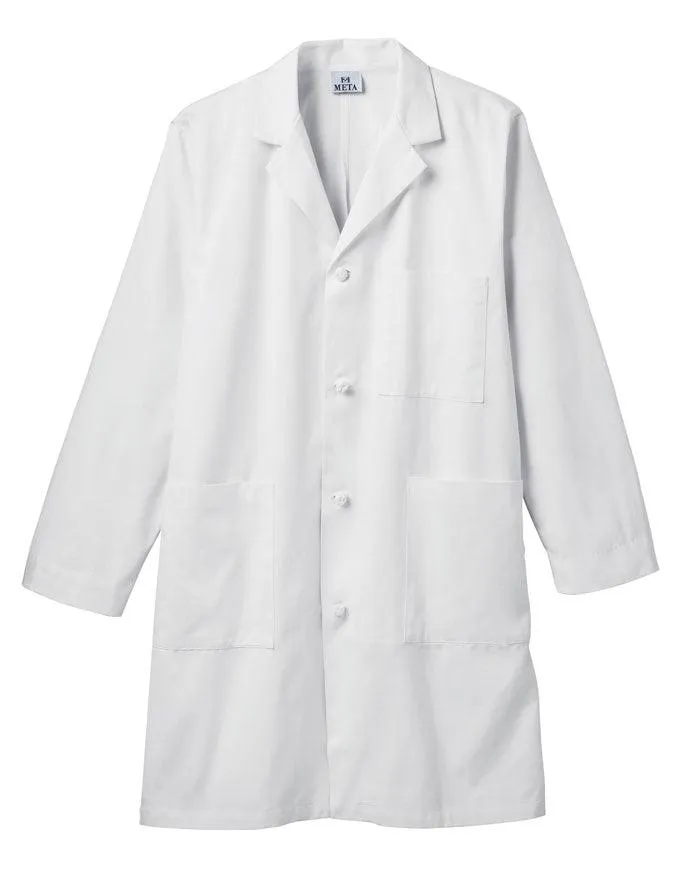 Meta Mens Knot Button iPad 40 Inches 100% Cotton Labcoat