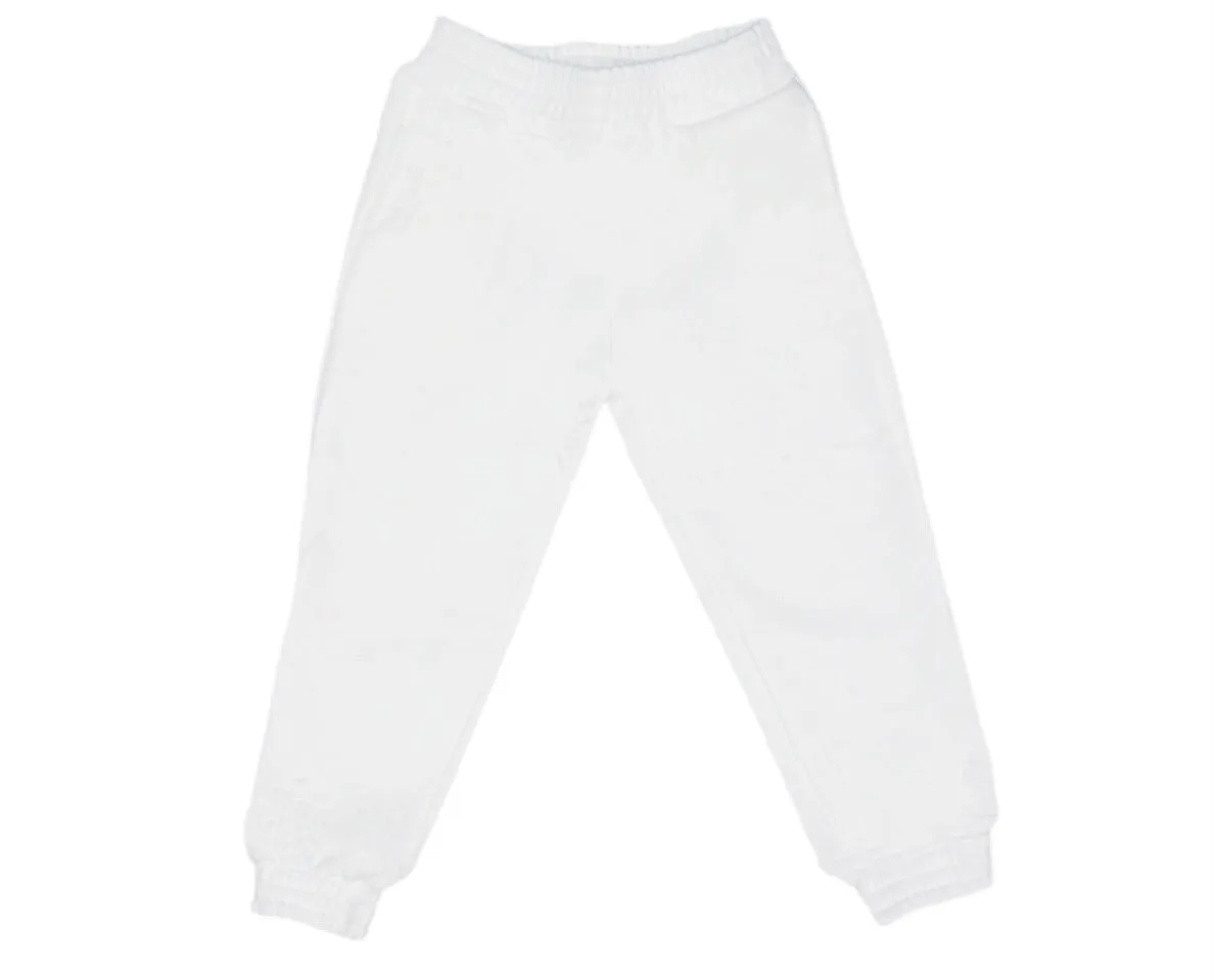 Mini White Jogger Set