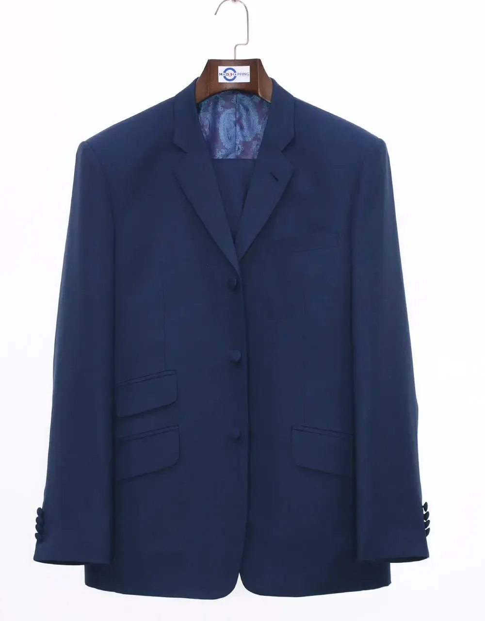 Mod Suit - Pale Navy Blue Suit